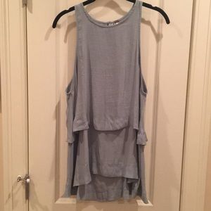 Free People flowy tank top with open back